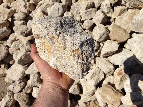 Pierre à Gabion blanche 80/150