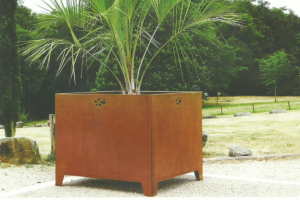 Pot acier Corten Cary