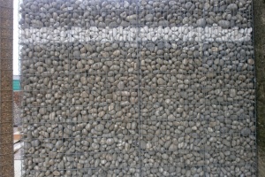 Mur gabions galets