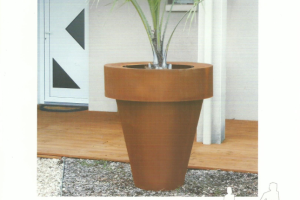 Pot acier Corten Gey couronne