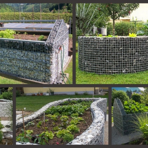 Clôture gabions décorative & aménagement de jardin