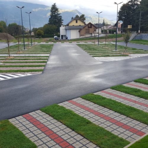 Dalle de stabilisation drainante renforcée pour pavés béton