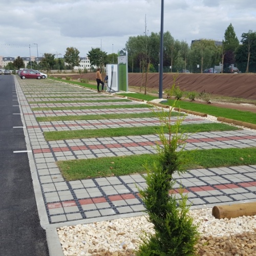  Pavés béton autobloquants ( pour dalle drainante renforcée)