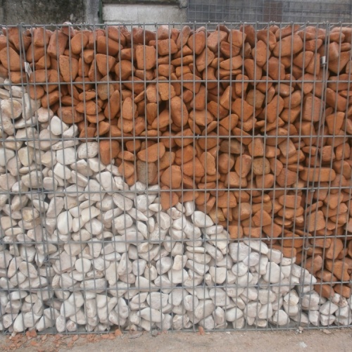 Clôture paysagère gabion galets