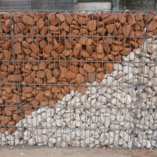 Clôture paysagère gabion galets