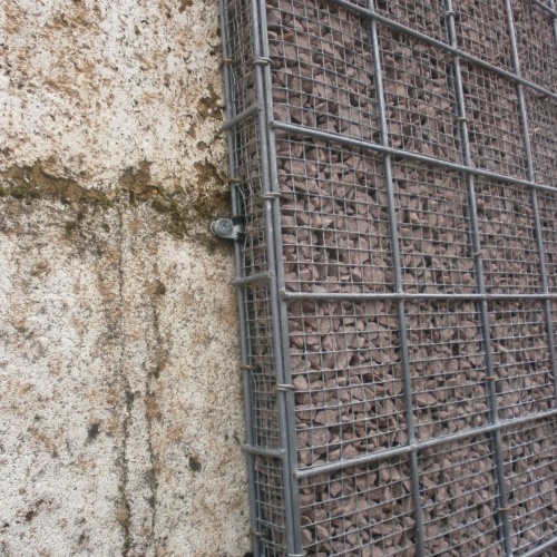 Gabion à gravillons de parement & d'habillage de façade