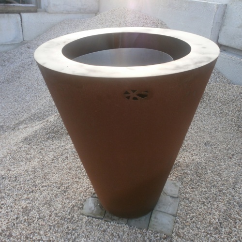 Pot acier Corten Gey 